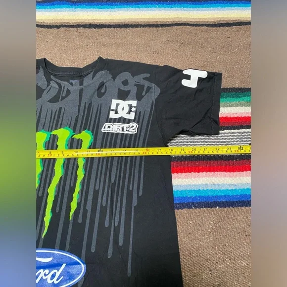 KEN BLOCK 43 OFFICIAL MONSTER FORD T SHIRT GYMKHANA RACING RALLY 2 SIDED VINTAGE